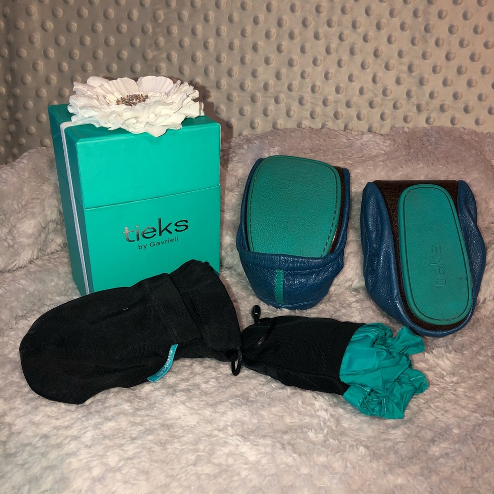 Tieks size 8 blue
